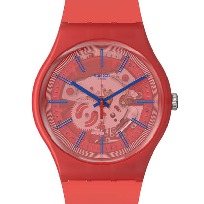 Swatch New Gent Pay Redder Than Red Pay! SO29R107-5300