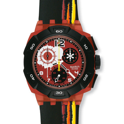Swatch New Chrono Access Reddish Black SUKR100