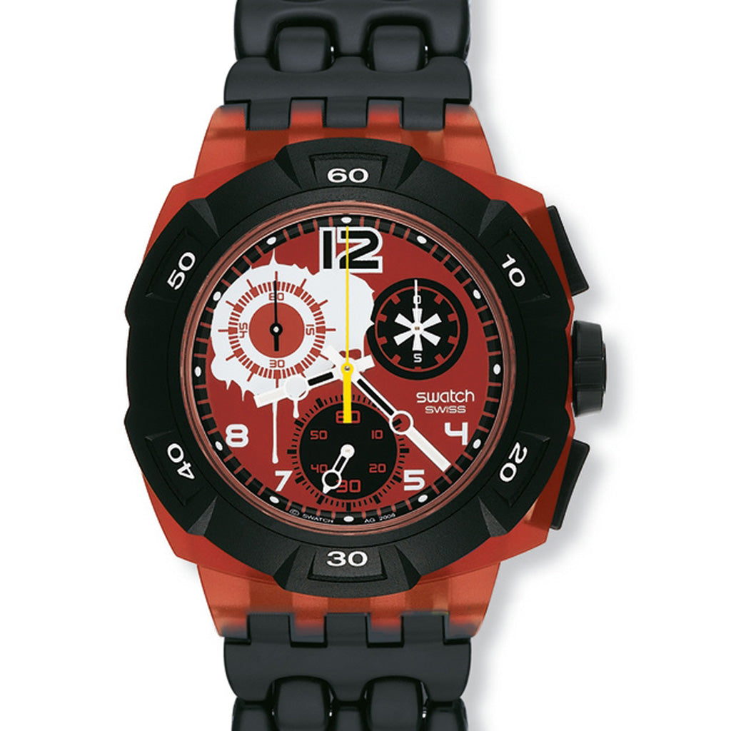 Swatch New Chrono Access Reddish Black SUKR100J