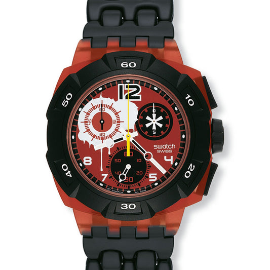 Swatch New Chrono Access Reddish Black SUKR100J
