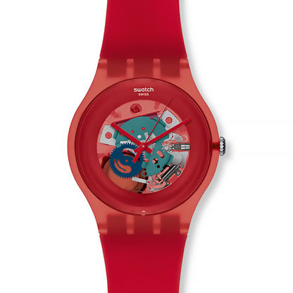 Swatch New Gent RED LACQUERED SUOR101