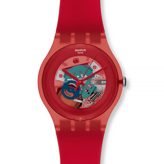 Swatch New Gent RED LACQUERED SUOR101