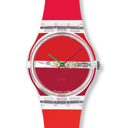 Swatch Artist Gent Red Painted Time GK377