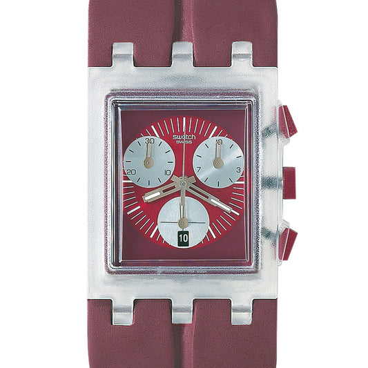 Swatch Square RED ROUND SUEK401
