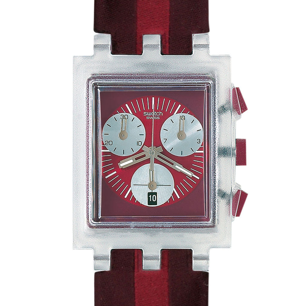 Swatch Square RED ROUND SUEK401C