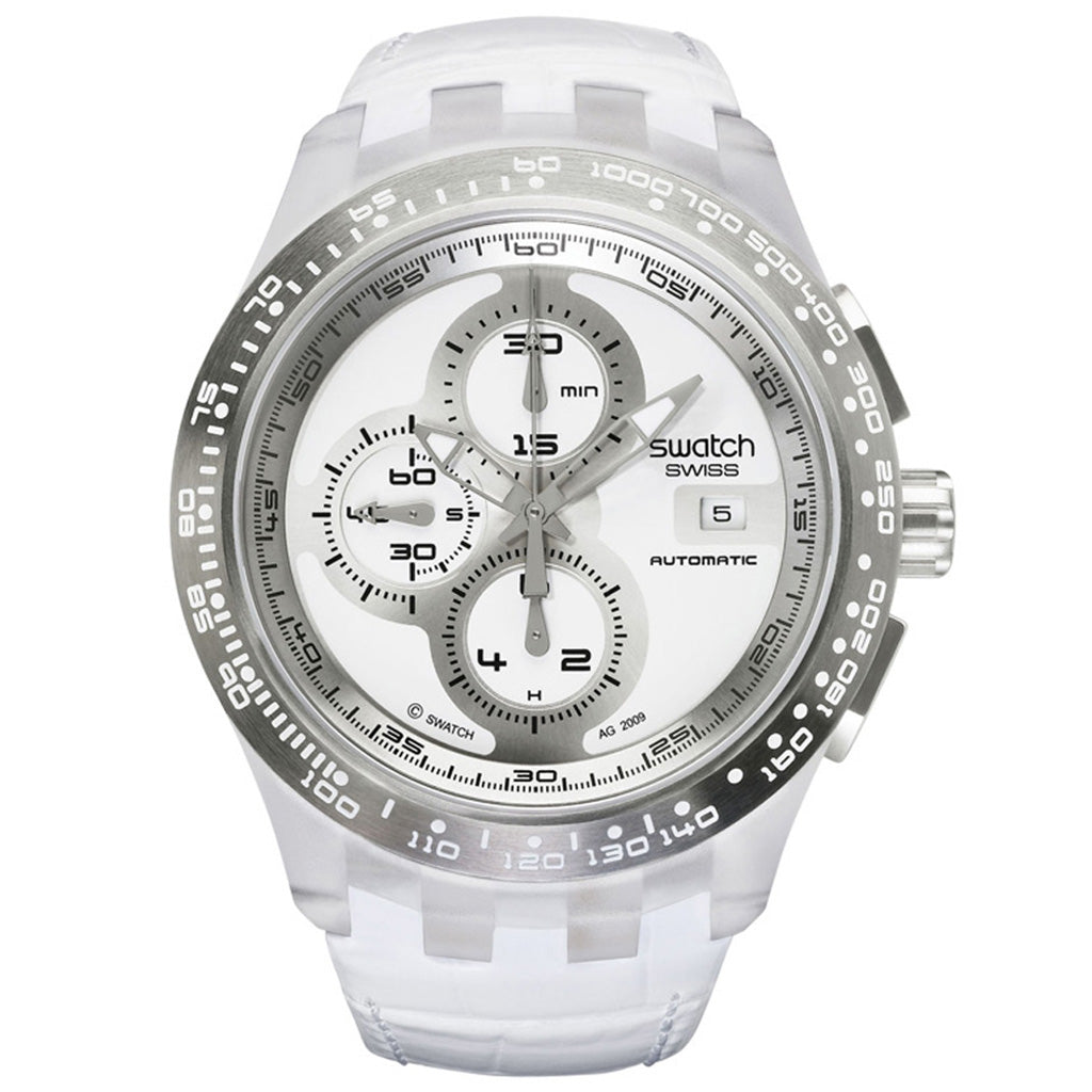 Swatch Chrono Automatik Right Track White SVGK406