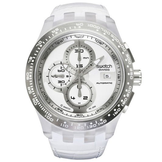 Swatch Chrono Automatik Right Track White SVGK406