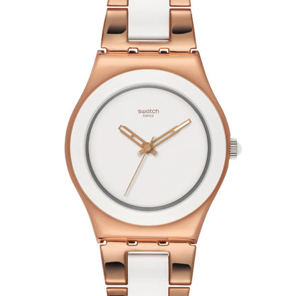 Swatch Irony Medium Rose Pearl YLG121G