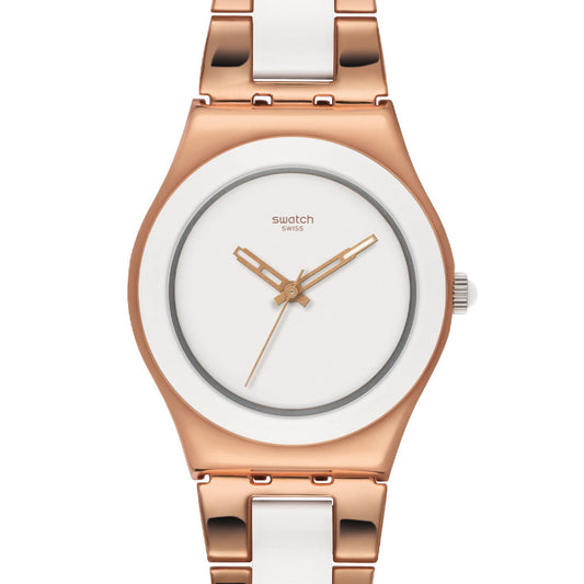 Swatch Irony Medium Rose Pearl YLG121G
