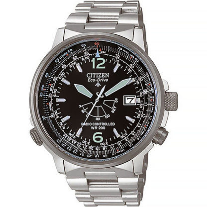 Citizen Promaster - Sky AS2020-53E – Ausstellungsstück Armbanduhr mit silberfarbenem Edelstahlgehäuse und silberfarbenem Armband