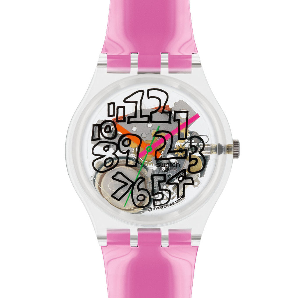 Swatch Gent Scribble Pink GZ124C