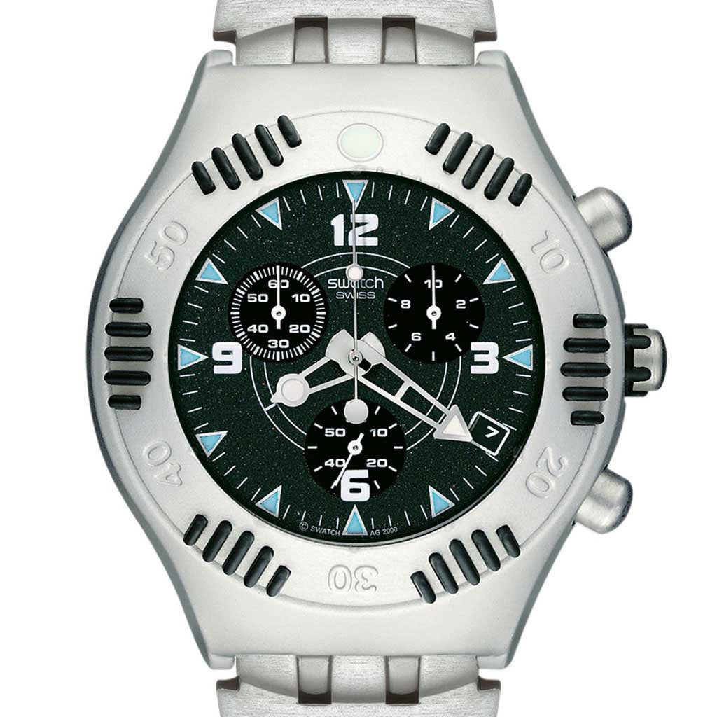Swatch Irony Scuba 200 Chrono Seafront YBS4008AG