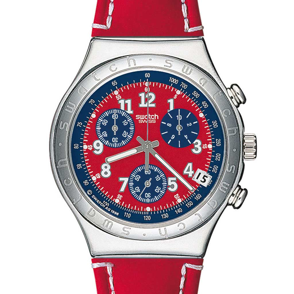 Swatch Irony Chrono Secret Agent Red YCS405D