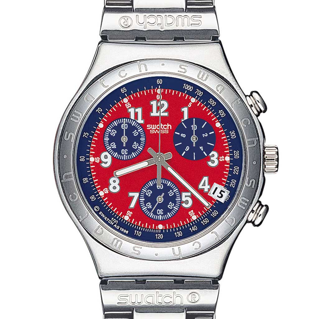 Swatch Irony Chrono Secret Agent Red YCS405G
