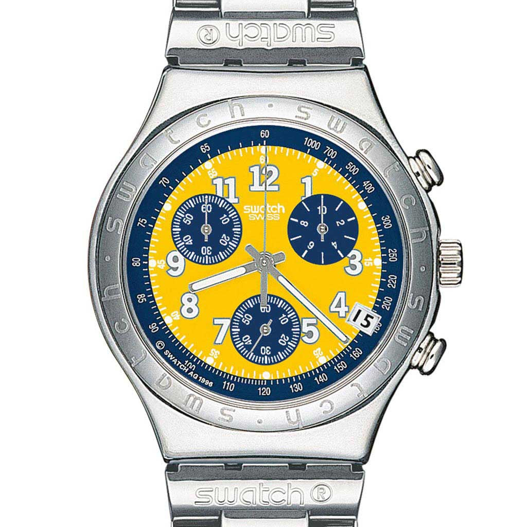Swatch Irony Chrono Secret Agent Yellow YCS406G
