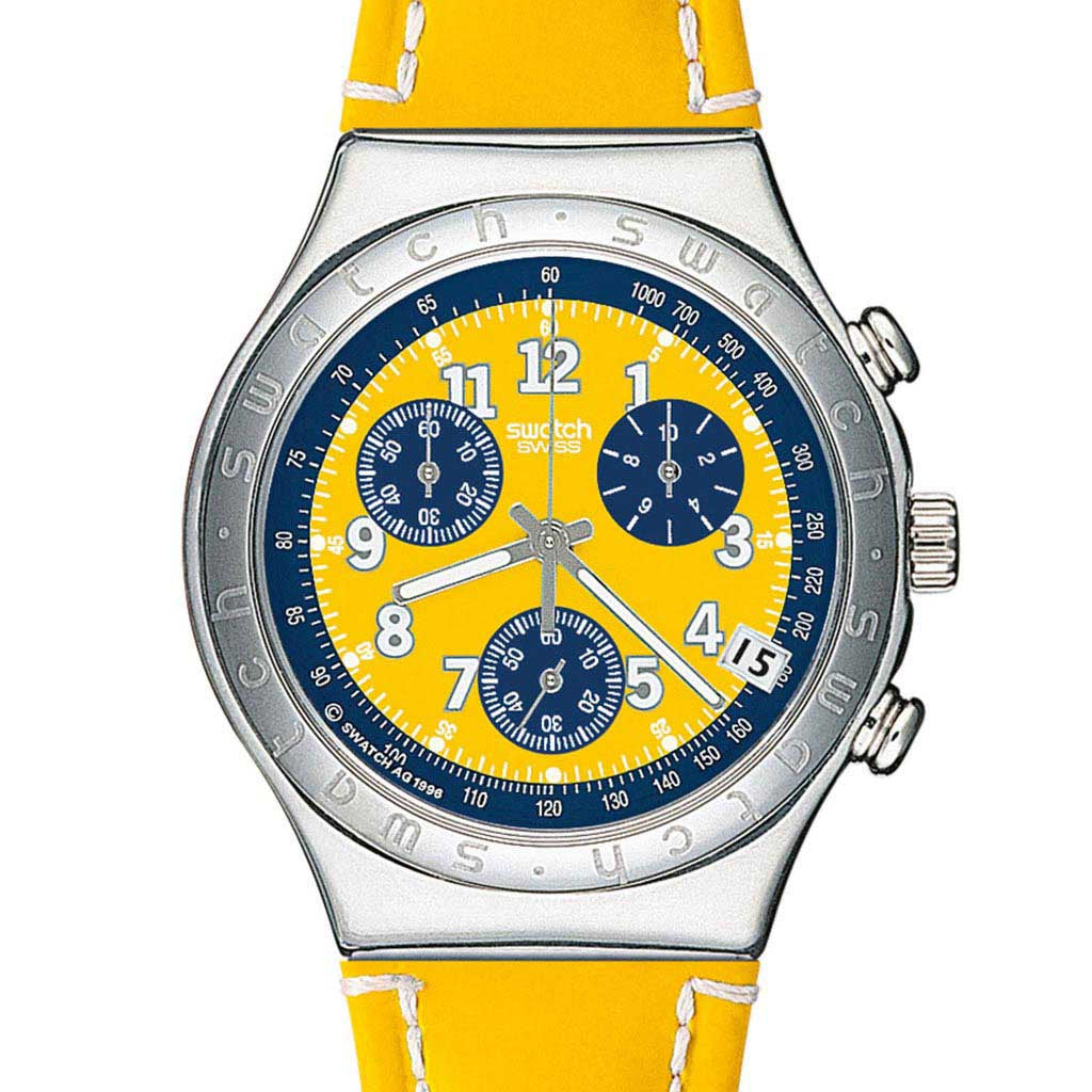 Swatch Irony Chrono Secret Agent Yellow YCS406D