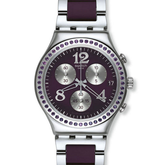 Swatch Irony Chrono Secret Thought Aubergine YCS573G