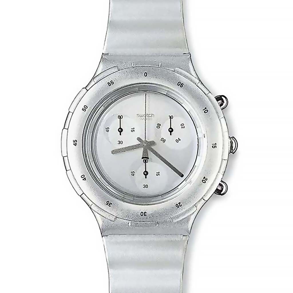 Swatch Aqua Chrono Silver SBM107
