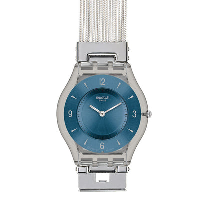 Swatch Skin Silver Meshstream BLUE SFM120