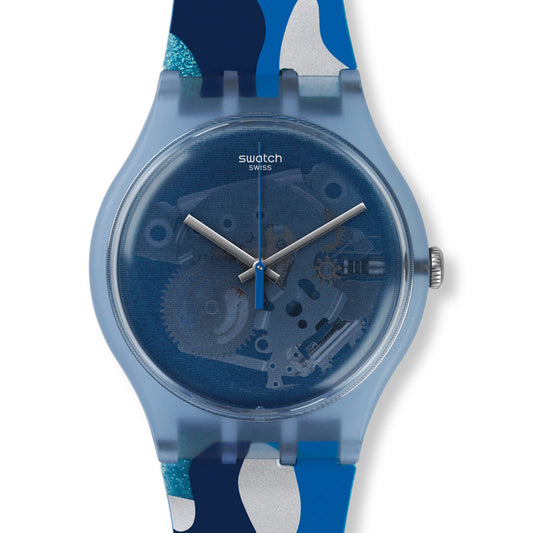 Swatch New Gent Club Speacial SILVERSCAPE SUOZ215