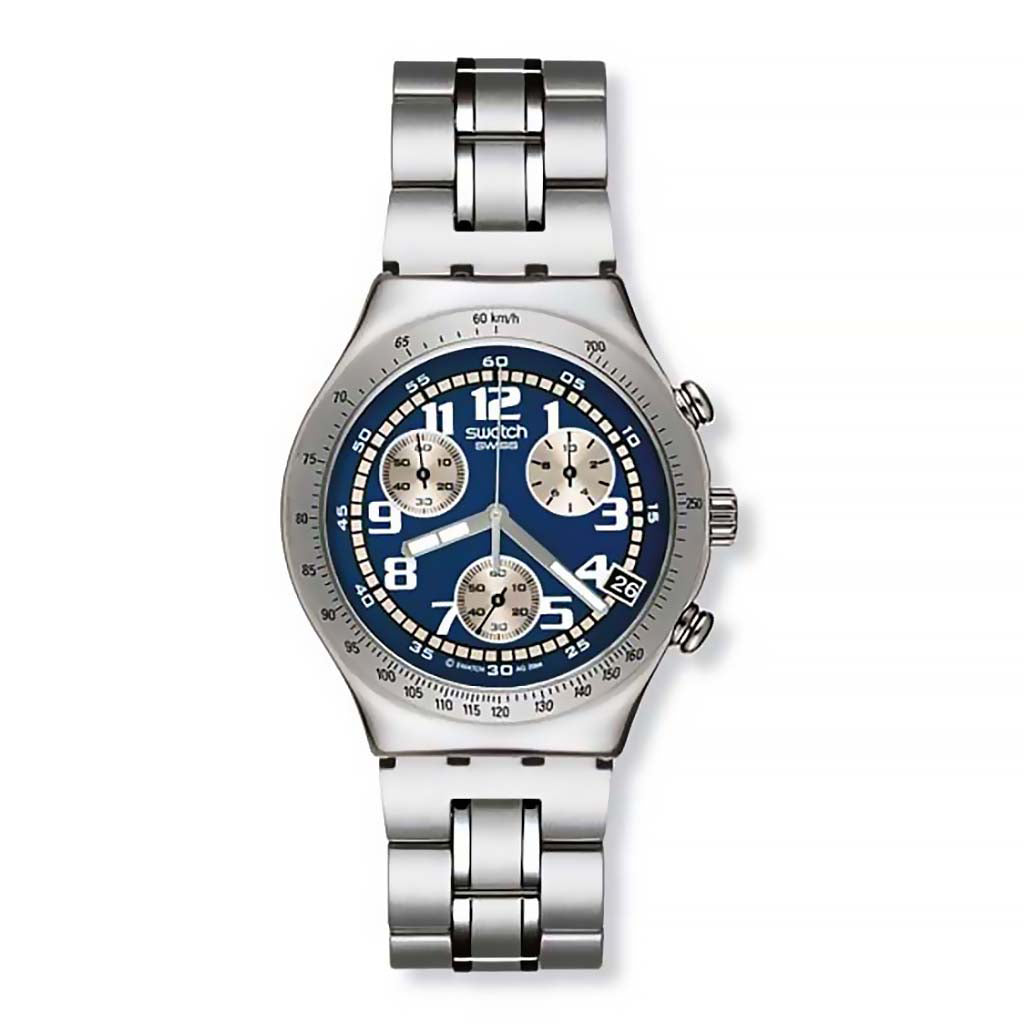 Swatch Irony Chrono Silver Thaw YCS458G