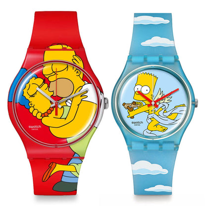Swatch Gent + New Gent SIMPSON's VALENTINE's Set 2024