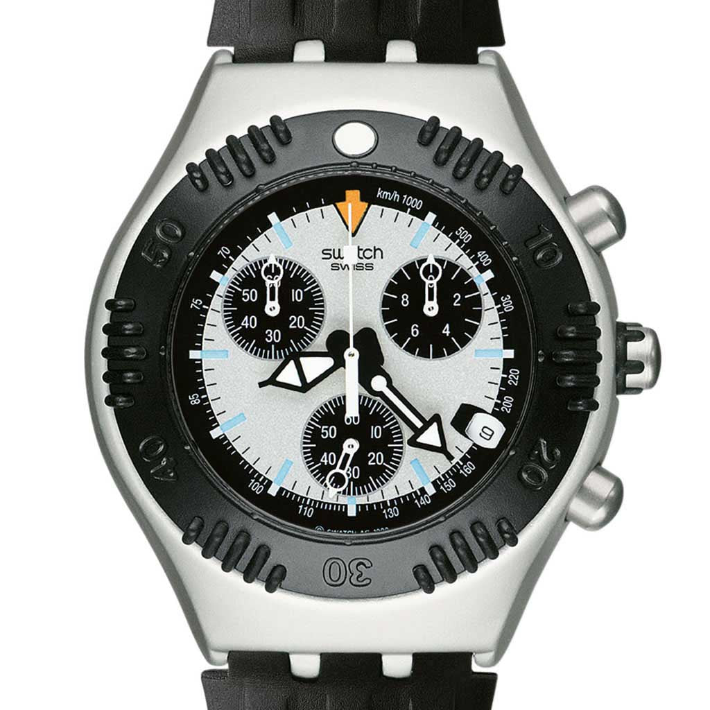 Swatch Irony Scuba 200 Chrono Sine Curve YBS4002