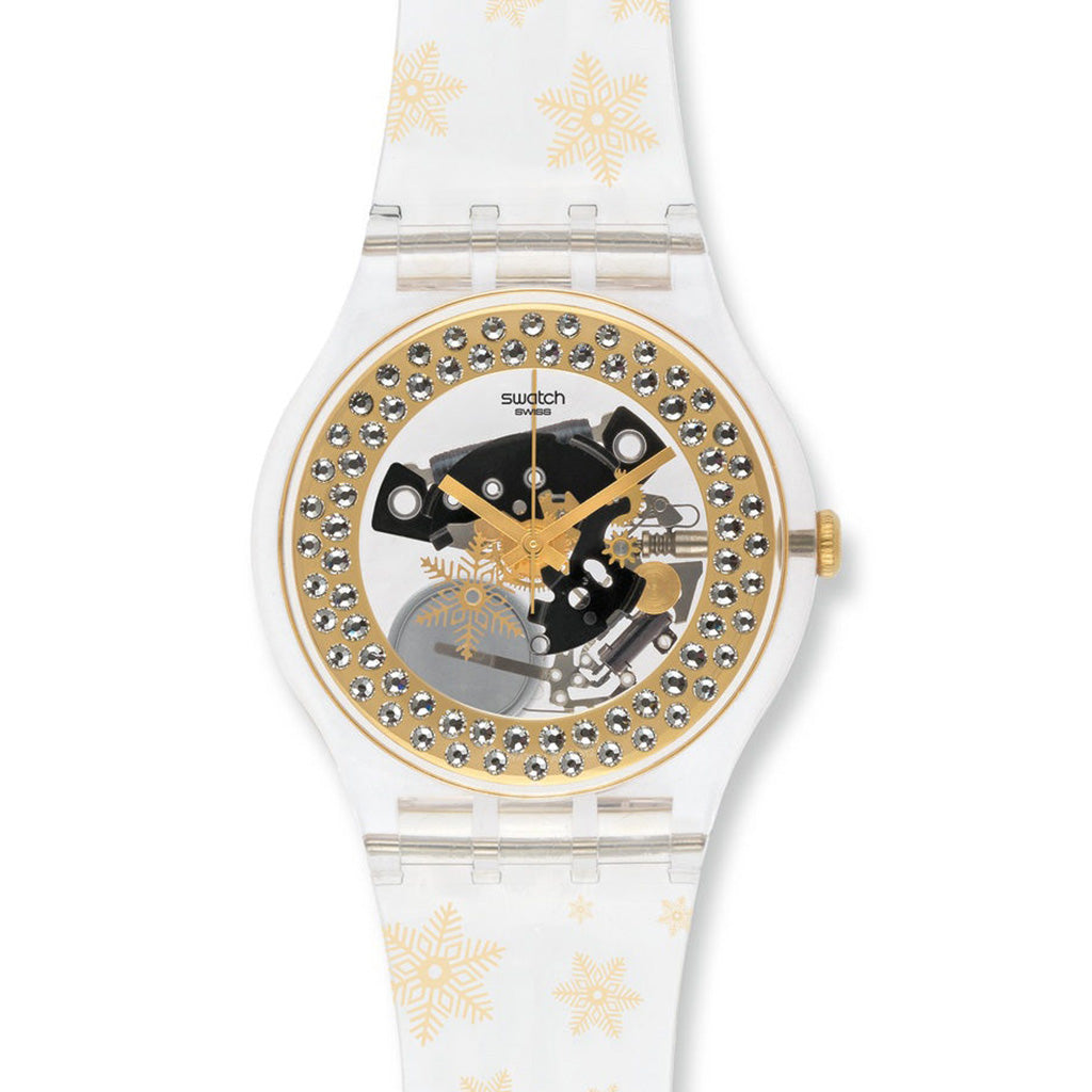 Swatch Nwe Gent Special SNOW YOUR TIME AWAY SUOZ159S