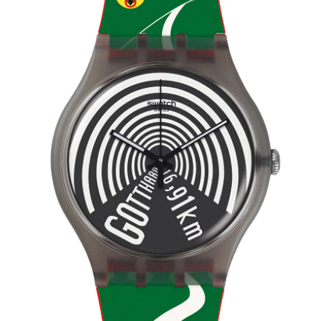 Swatch New Gent Special Stau Destination Schweiz Gotthard 2017 SUOZ250S