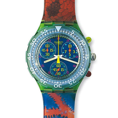 Swatch Midi Aqua Chrono Sun Garden SEG100
