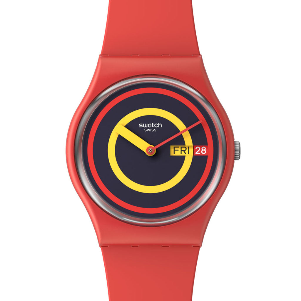 Swatch Originals Gent Swatch Concentric Red SO28R702