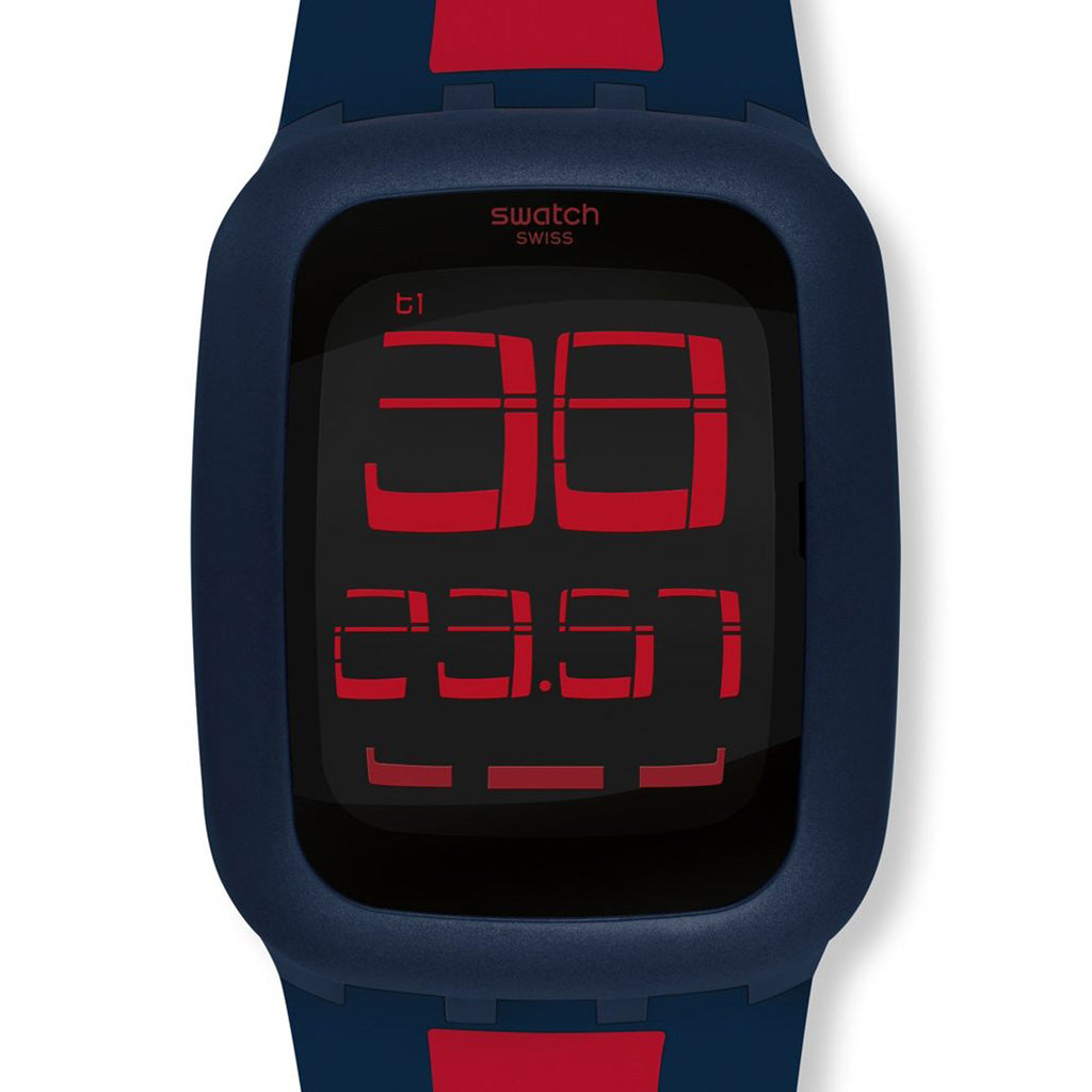 Swatch Digital Swatch Touch Dark Blue & Red SURN101D