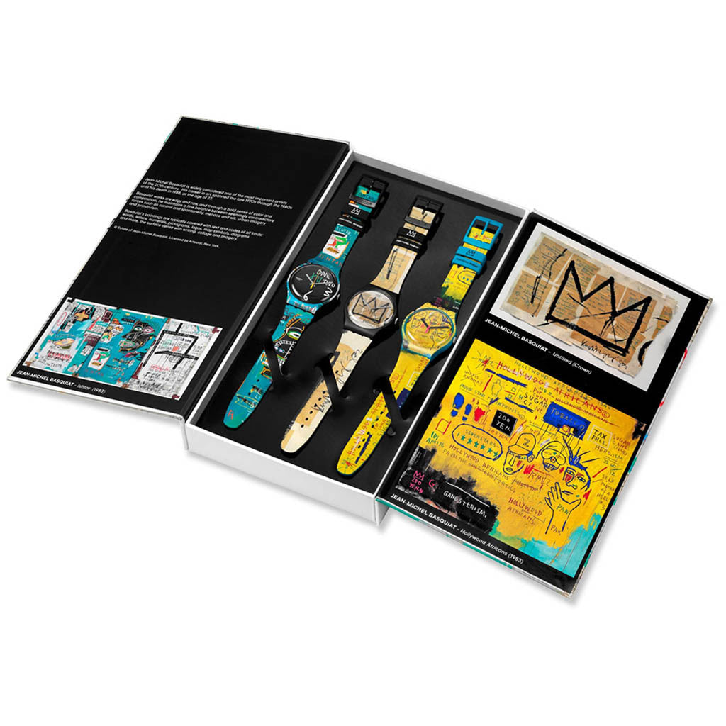 Swatch New Gent Special Set Swatch X Jean-Michel Basquiat Triptych SZS39