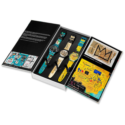 Swatch New Gent Special Set Swatch X Jean-Michel Basquiat Triptych SZS39
