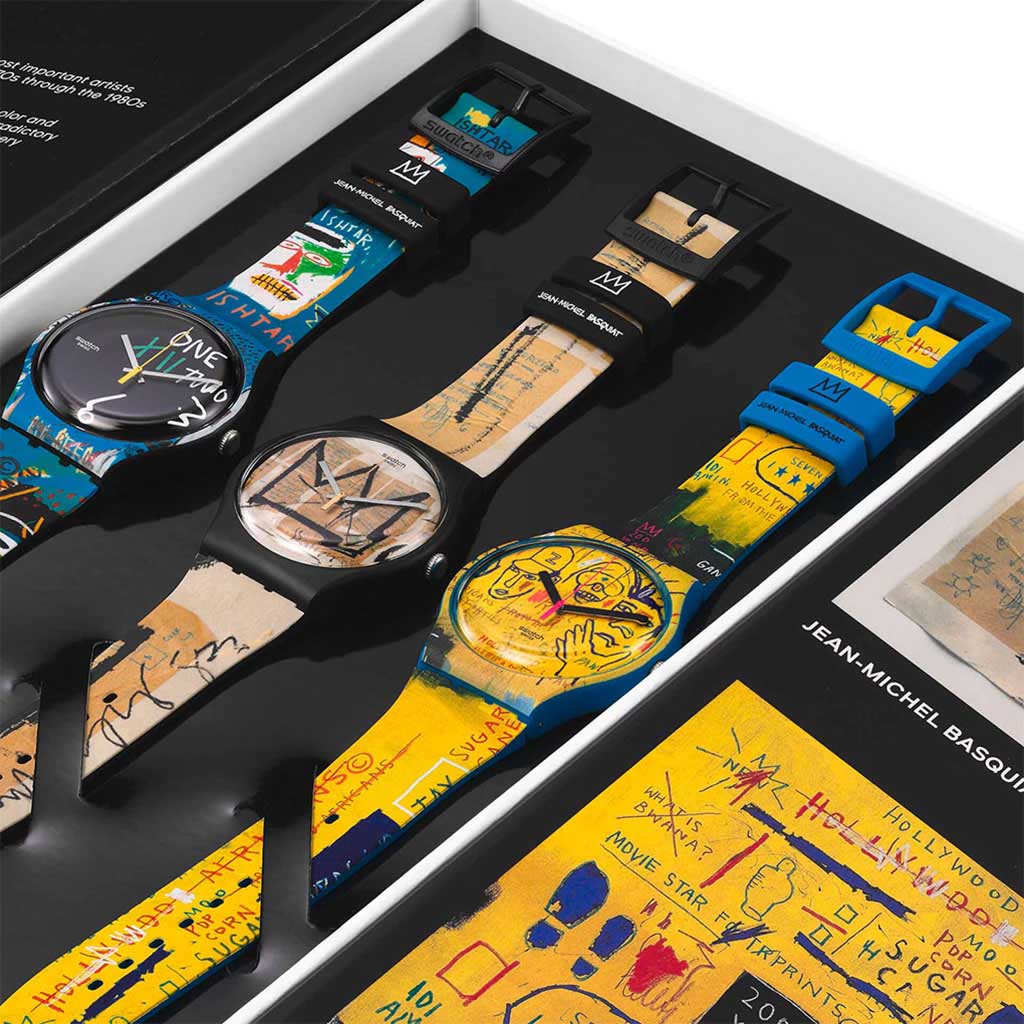 SWATCH X JEAN-MICHEL BASQUIAT TRIPTYCH - limitierted Set