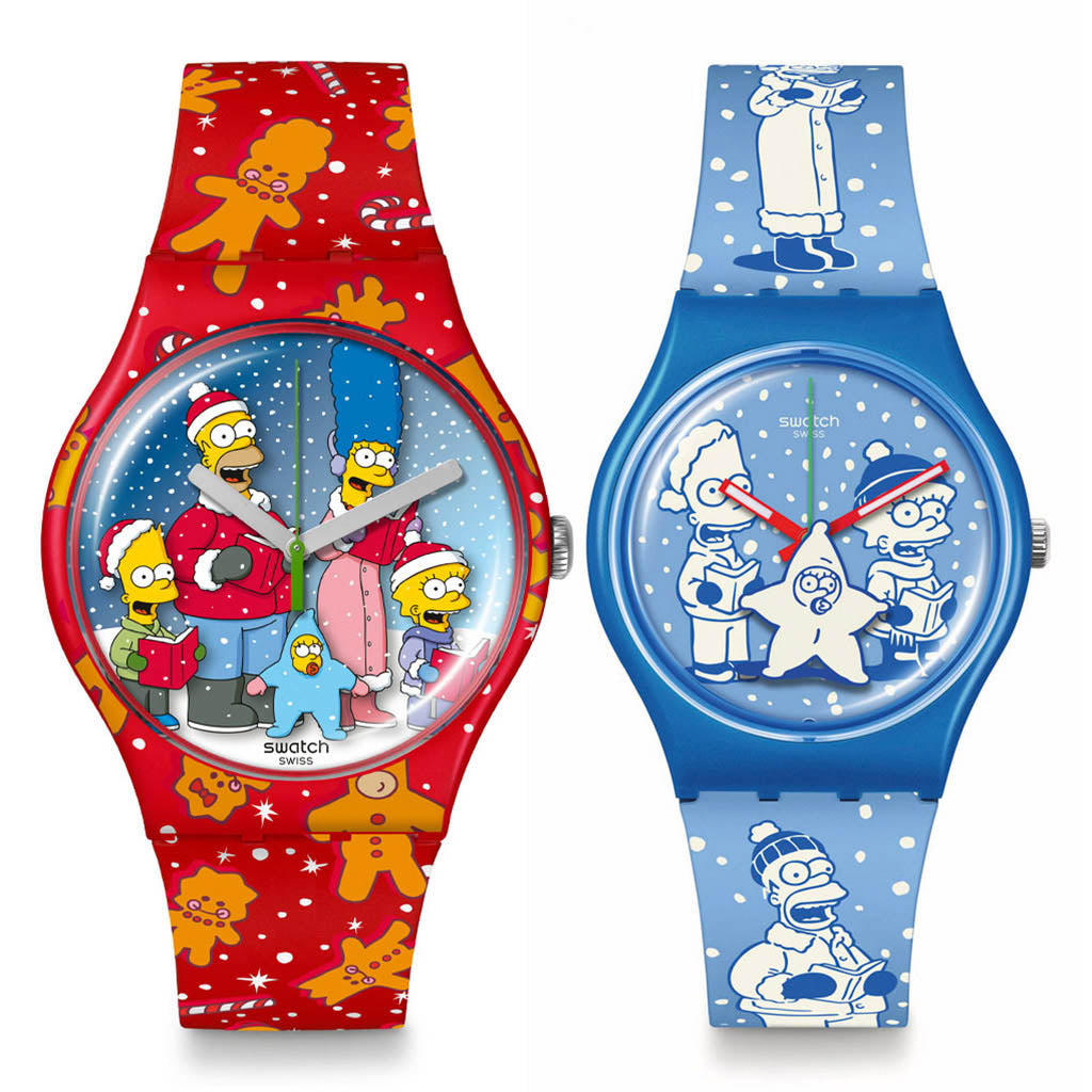 Swatch x Simpsons Special The Simpsons X-Mas Set SUOZ361 +