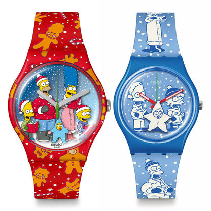 Swatch x Simpsons Special The Simpsons X-Mas Set SUOZ361 + SO28Z126