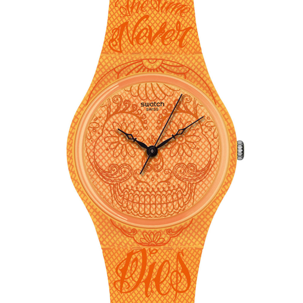 Swatch Gent Time Never Dies Orange GO110
