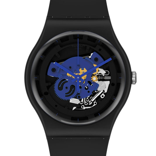 Swatch New Gent Bioceramic Time To Blue Big SO32B109