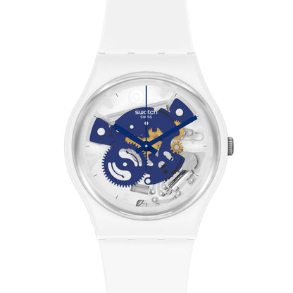 Swatch Bioceramic Gent Time to Blue Small SO31W103