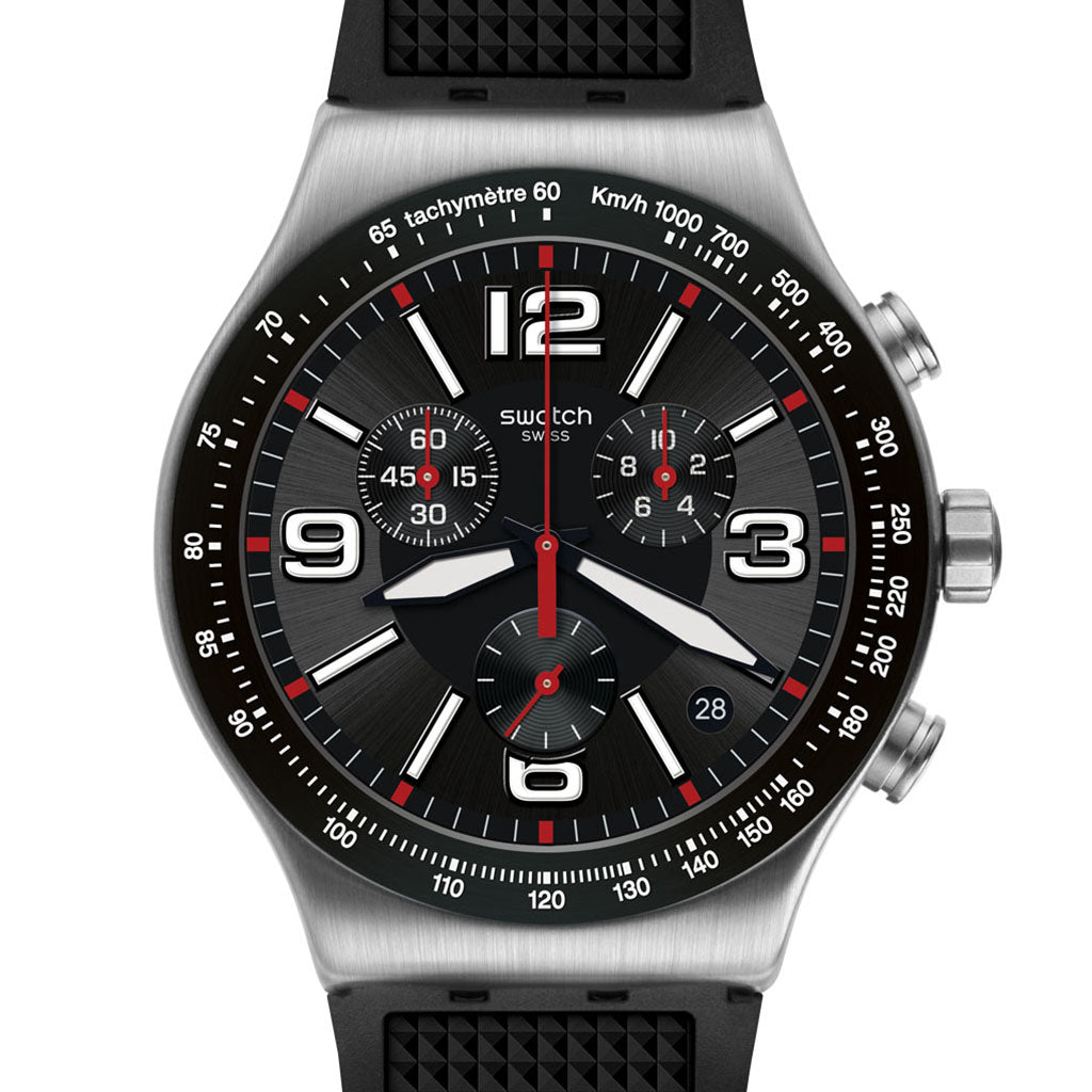 Swatch Irony New Chrono Very Dark Grid YVS461