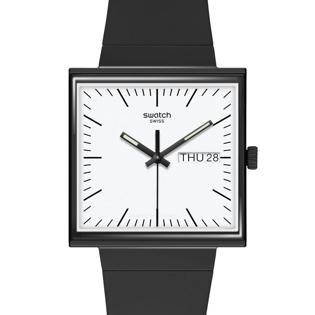 Swatch Gent Square What If Black SO34B700
