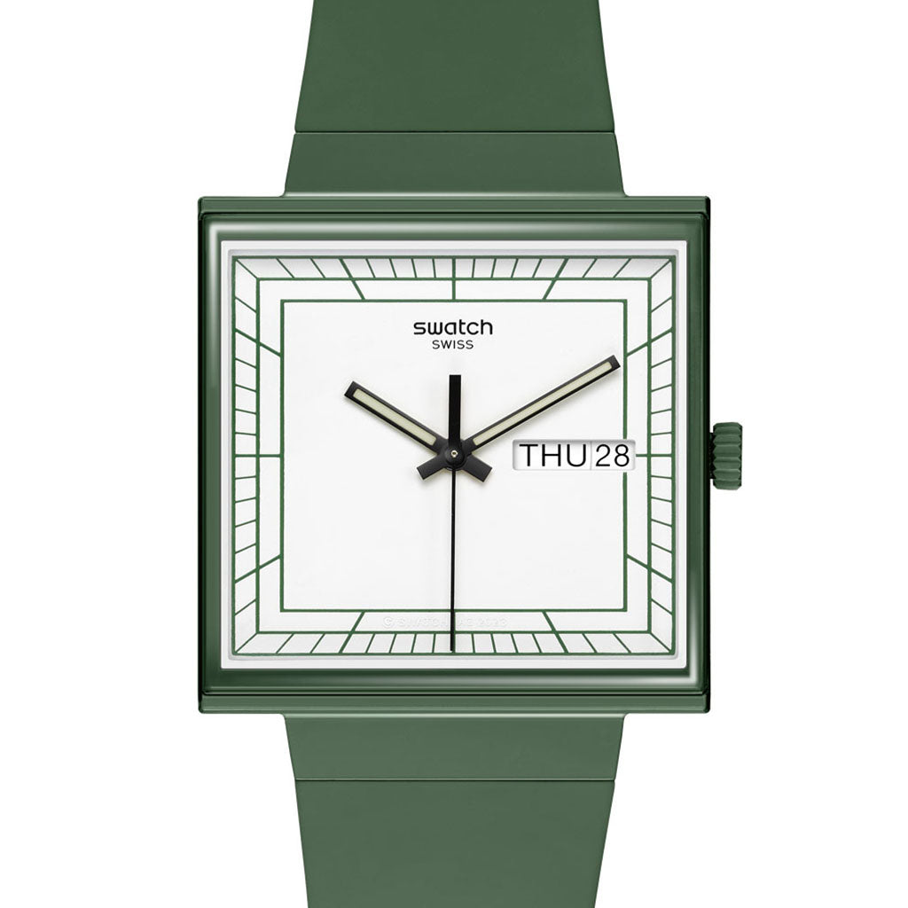 Swatch Gent Square What if ... Green SO34G700