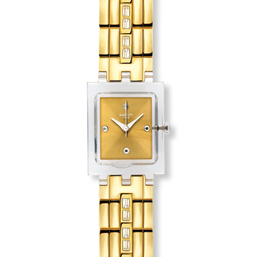 Swatch Square White Barrette SUBK151G