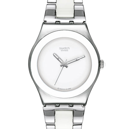 Swatch Irony Medium White Ceramic YLS141G