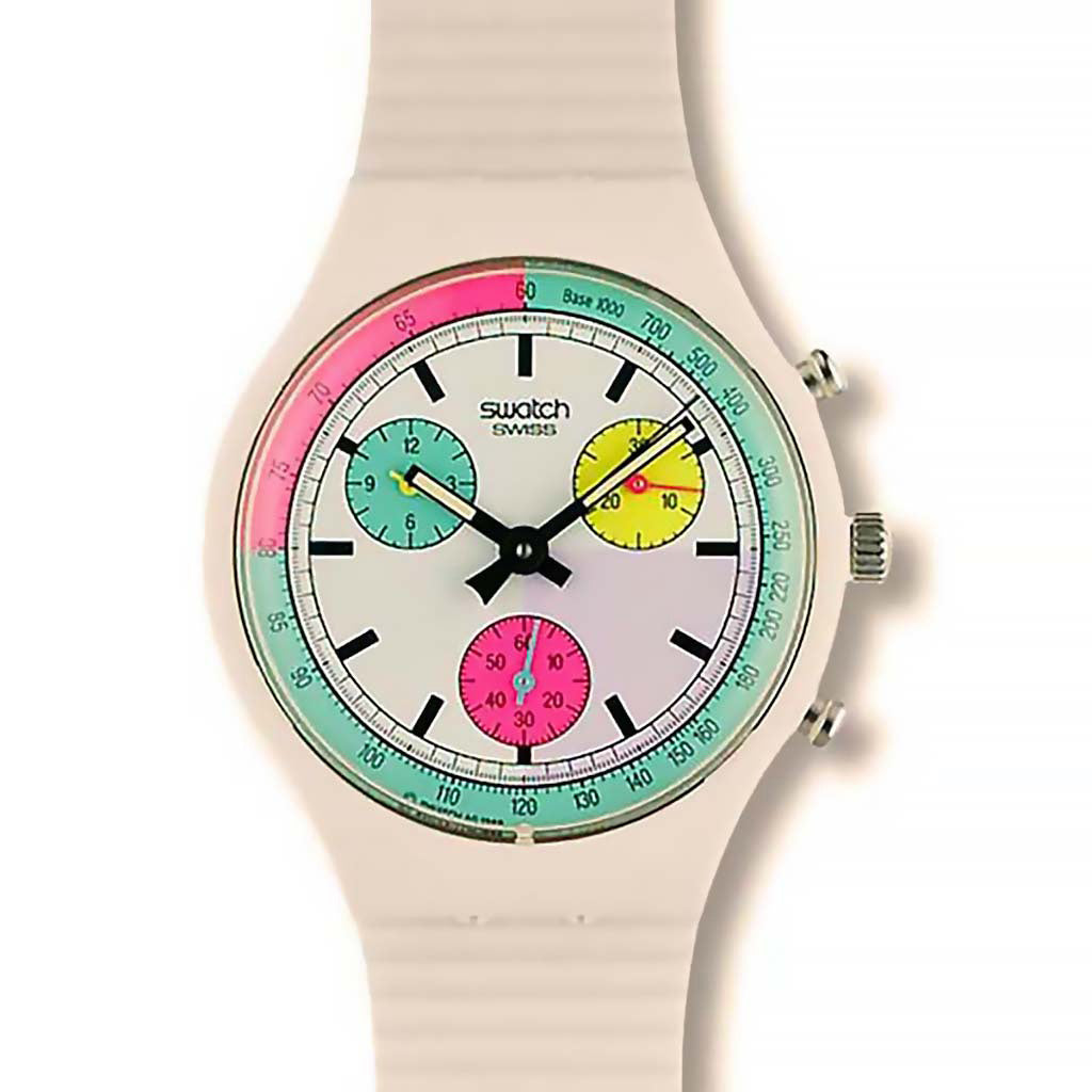 Swatch Chrono WHITE HORSES SCW100
