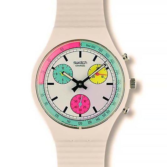Swatch Chrono WHITE HORSES SCW100