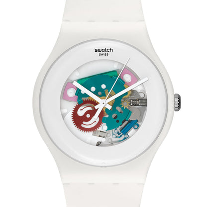 Swatch New Gent WHITE LACQUERED SUOW100