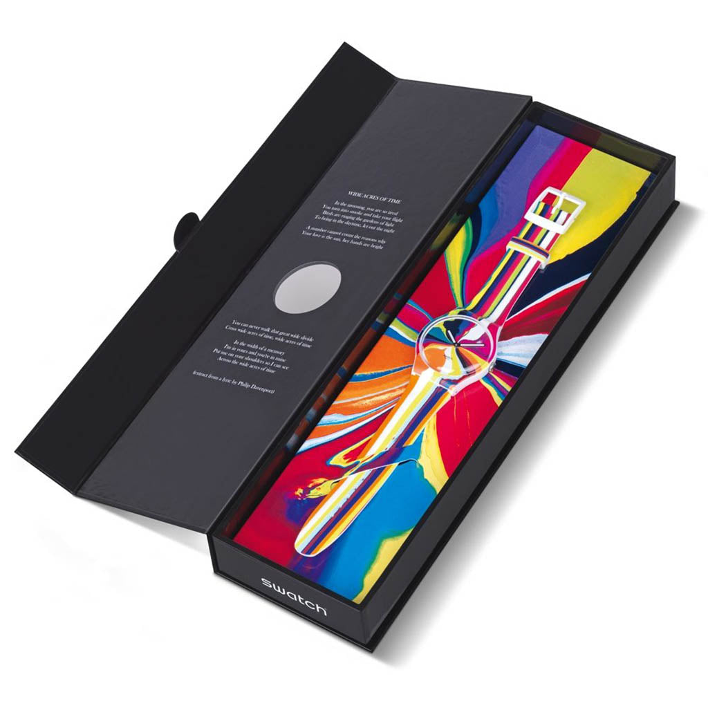 Swatch New Gent Special WIDE ACRES OF TIME by Ian Davenport SUOZ269S