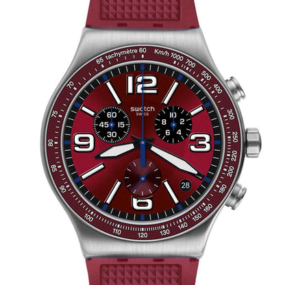 Swatch Irony New Chrono Wine Grid YVS463